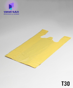 bolsa tipo camiseta bolsa de agarradera bolsa manigueta