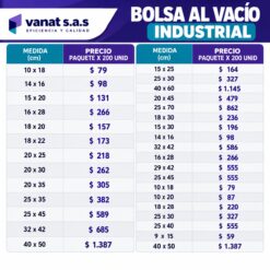 Alternative view of Bolsa al Vacío Industrial Lisa por Ambos Lados