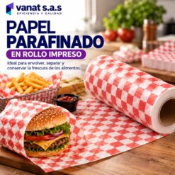 PAPEL PARAFINADO EN ROLLO IMPRESO